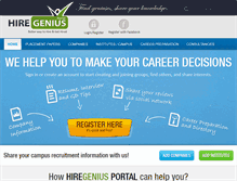 Tablet Screenshot of portal.hiregenius.com